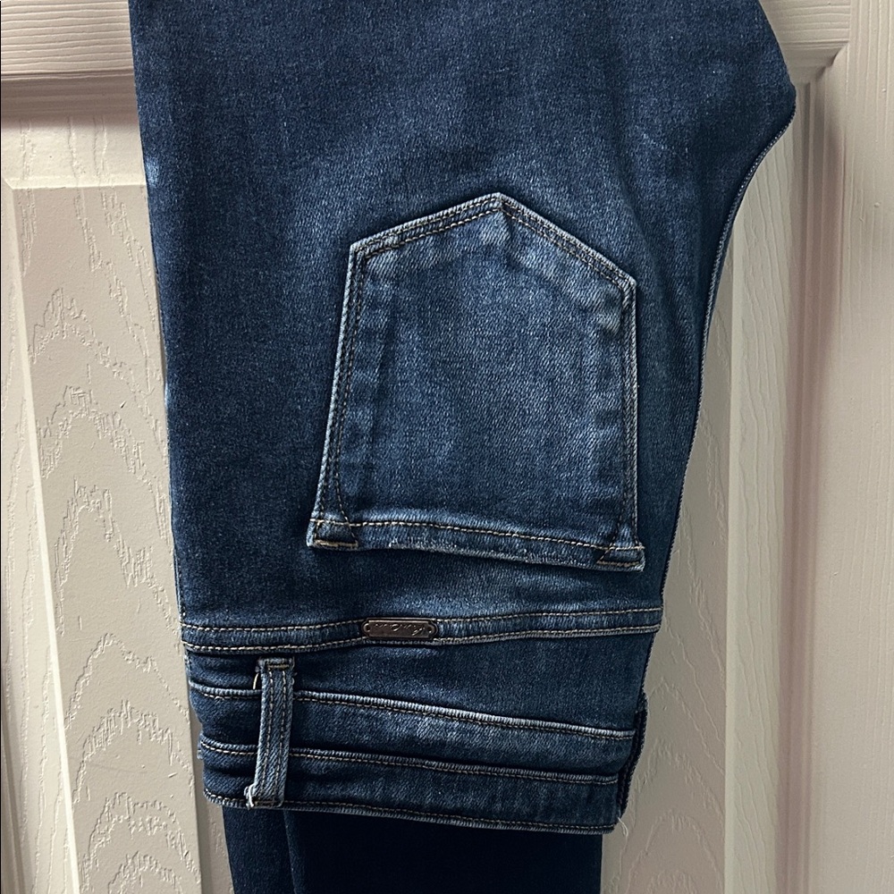 KanCan Dark Blue Ankle & Cropped Jeans